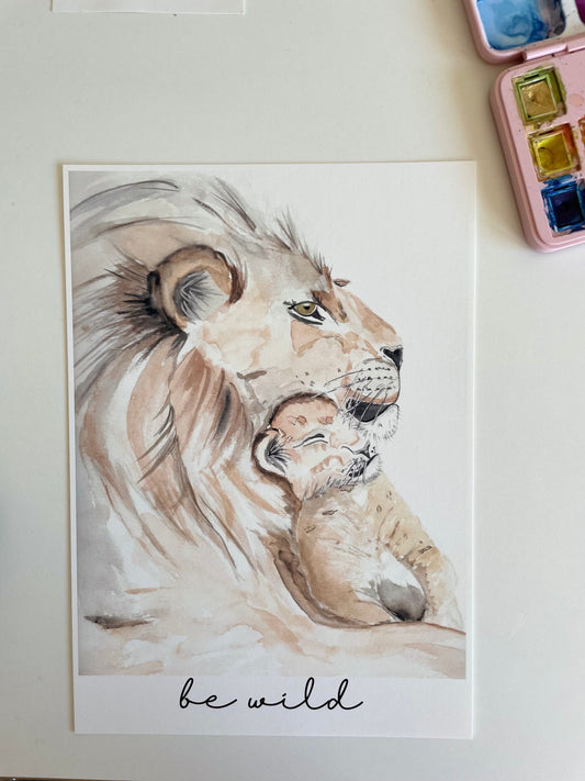 Poster/ Kunstdruck - Löwenmut