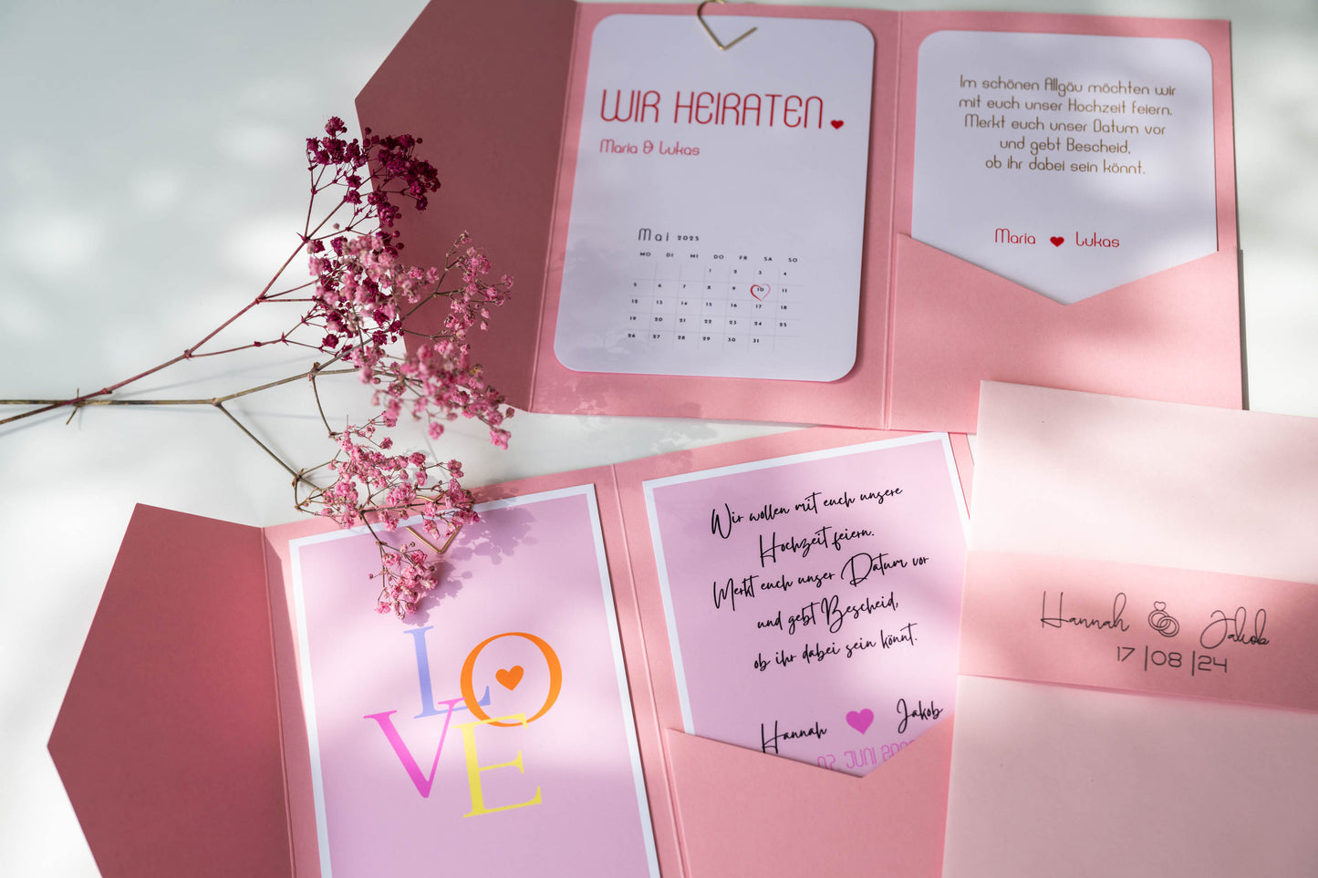 Pocketfold-Karte - wir heiraten❤️