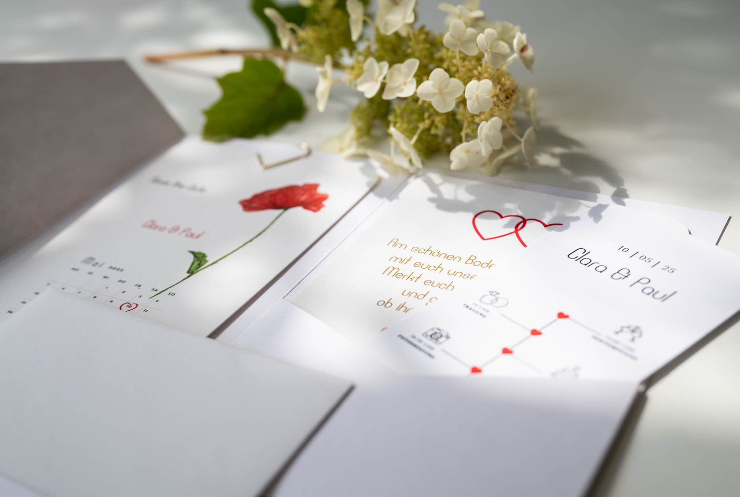 Pocketfold-Karte - Klatschmohn