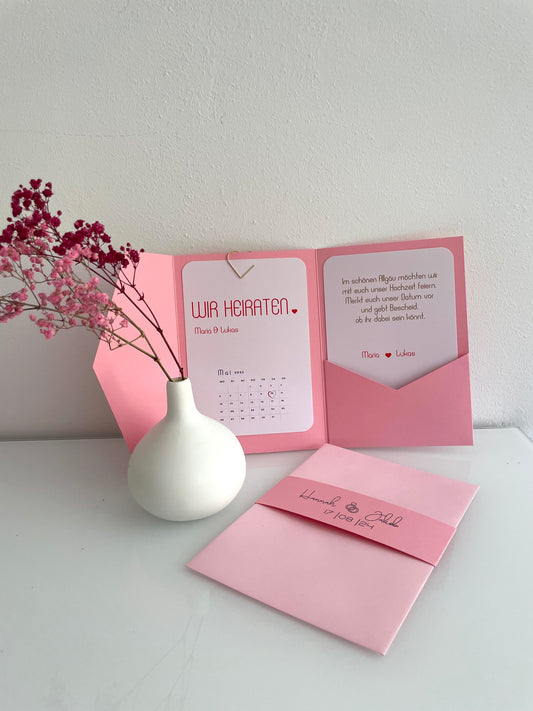 Pocketfold-Karte - wir heiraten❤️