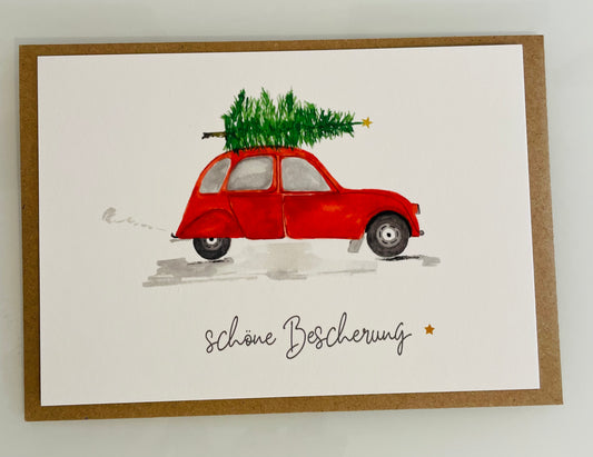 Karte Auto Tannenbaum