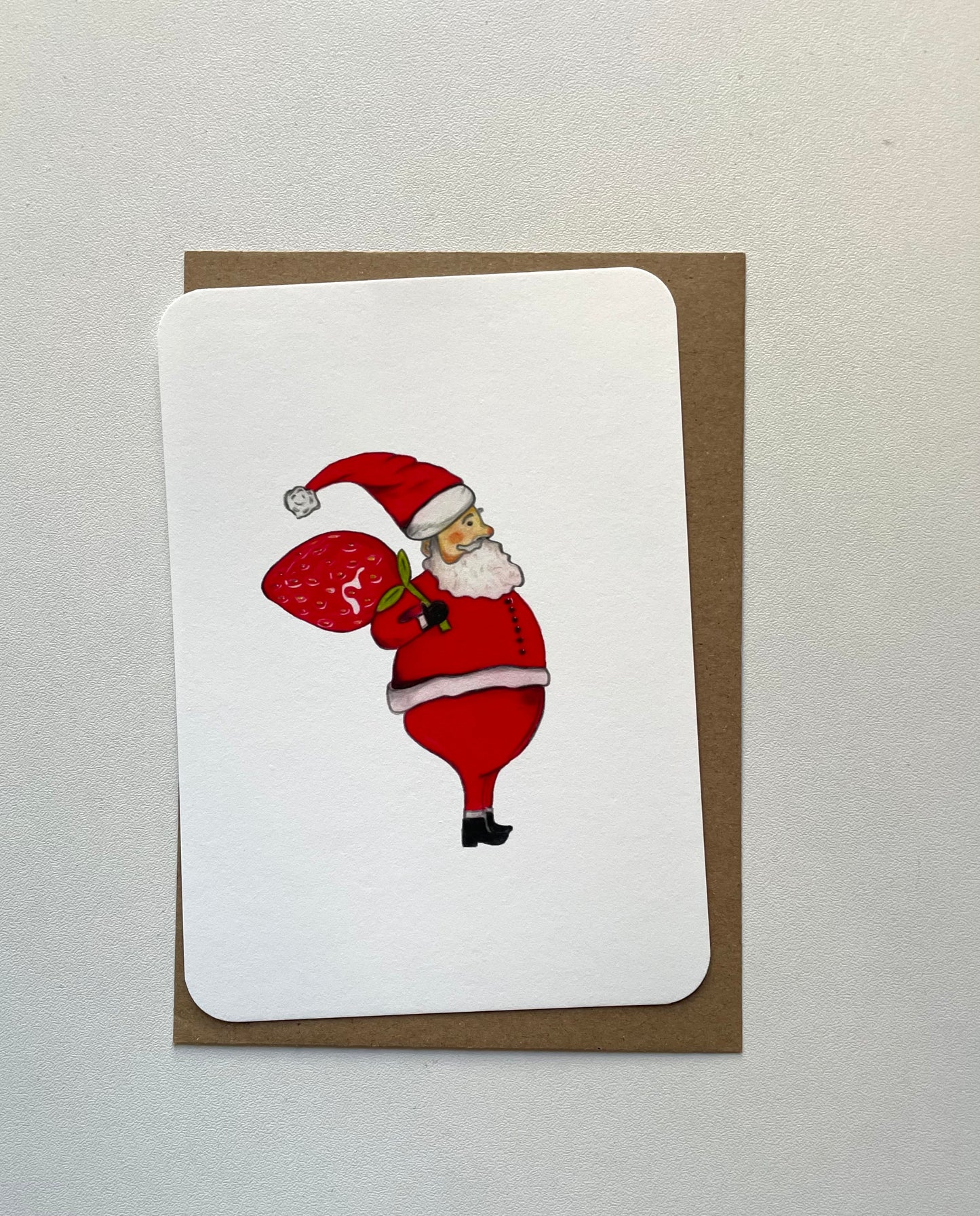 Karte - Santa Strawberry
