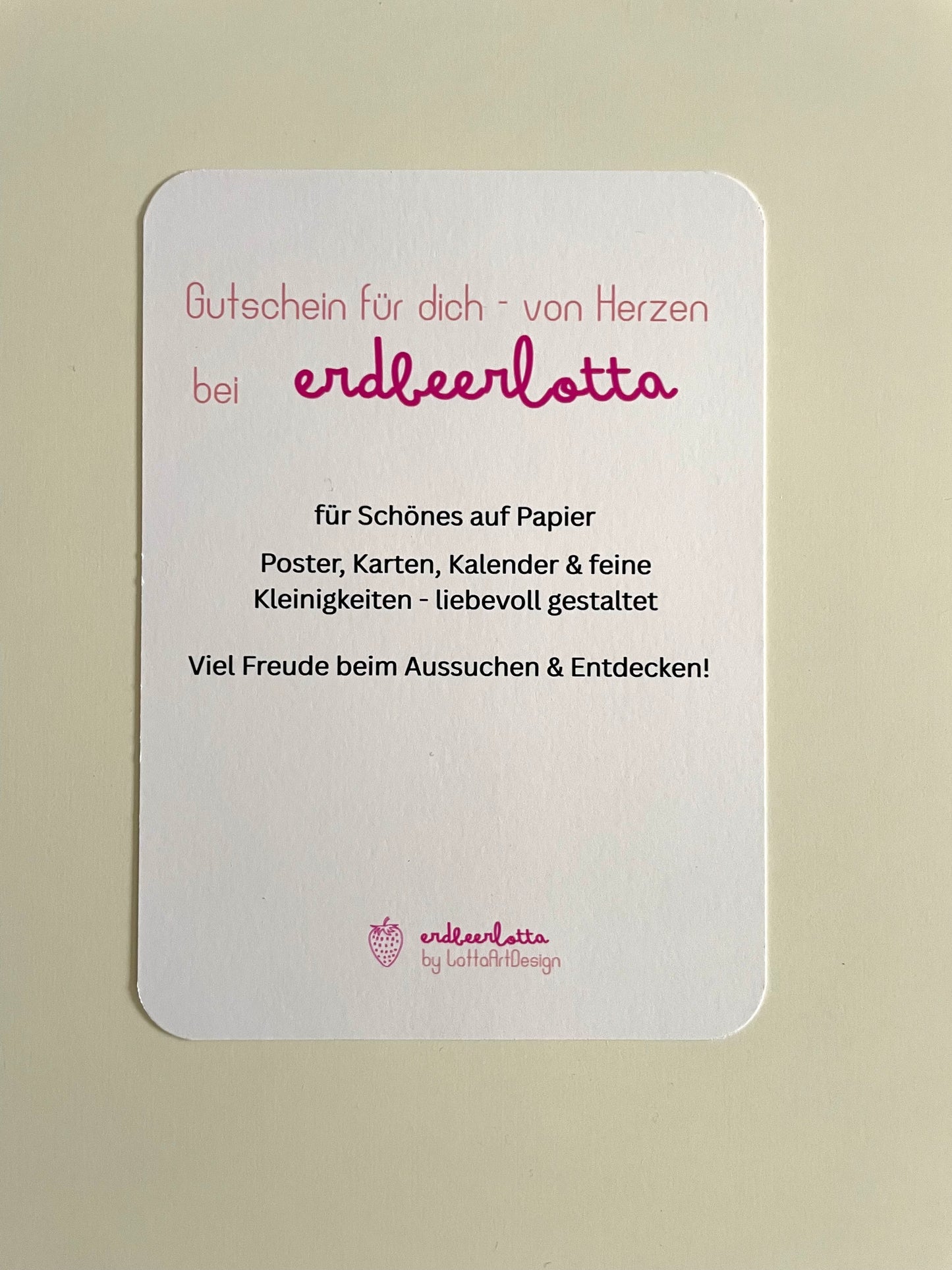 Erdbeerlotta-Gutschein