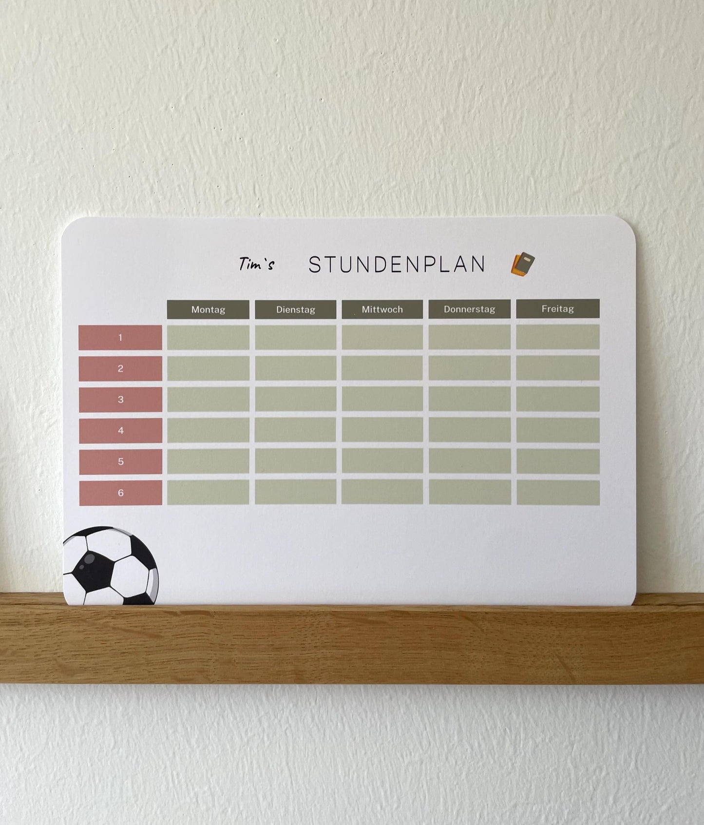Stundenplan - Einhorn/Fußball
