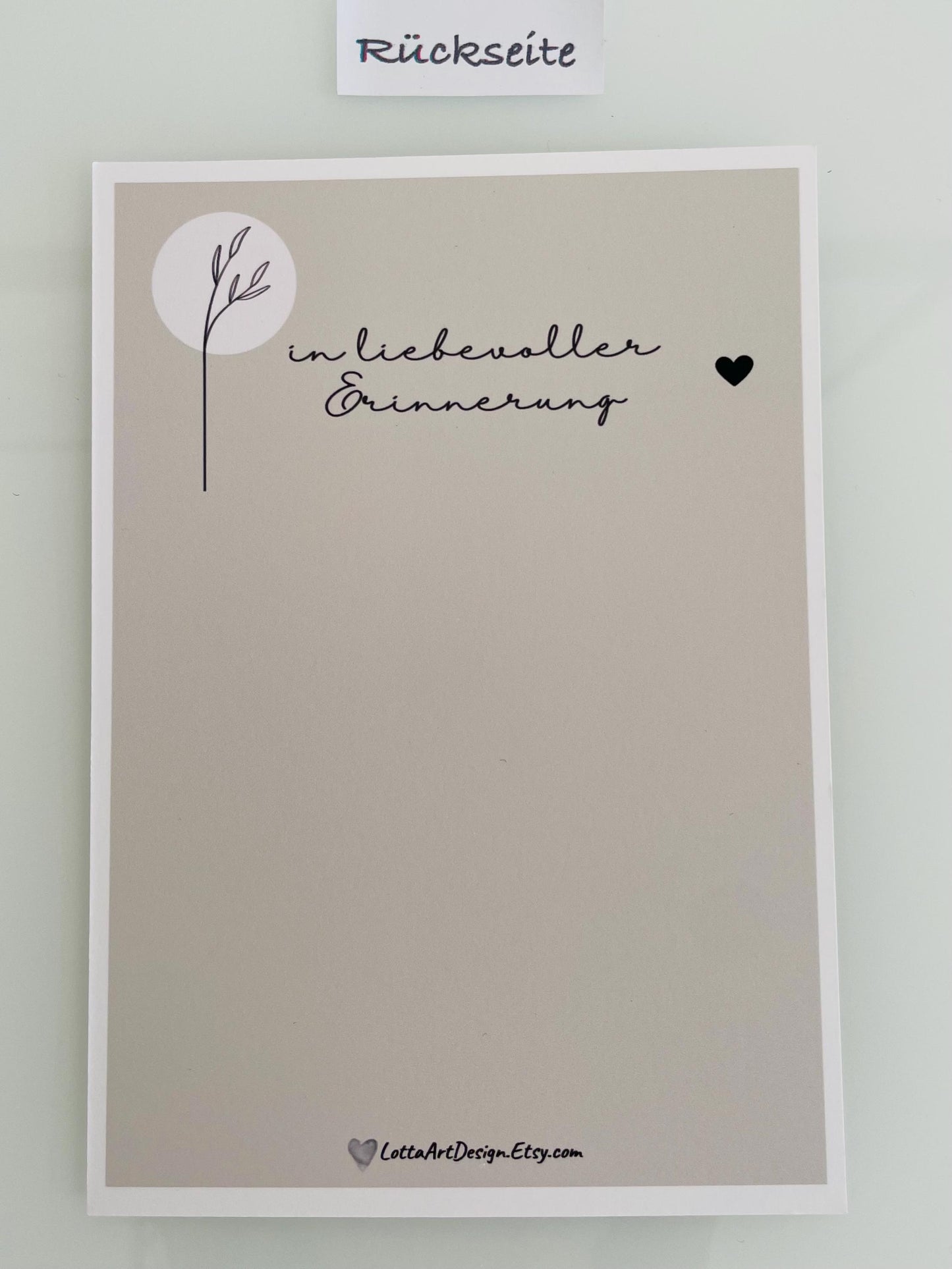 Karte - Abschied🖤