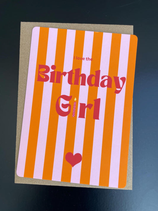 Karte zum Geburtstag - Birthday Girl