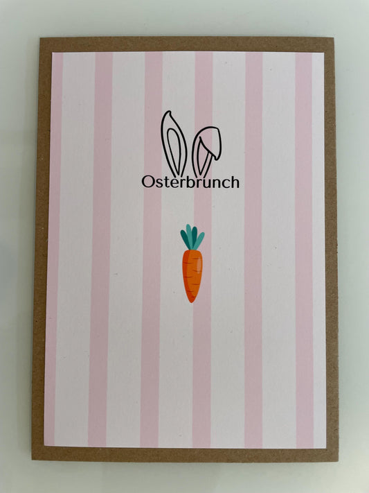 Karte zu Ostern - Osterbrunch