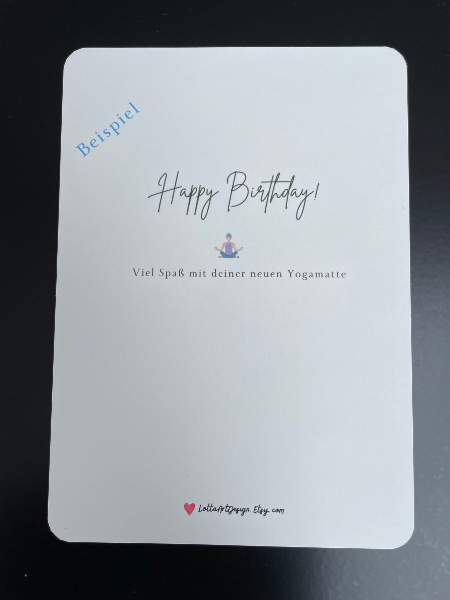 Geburtstagskarte - Time for Yoga