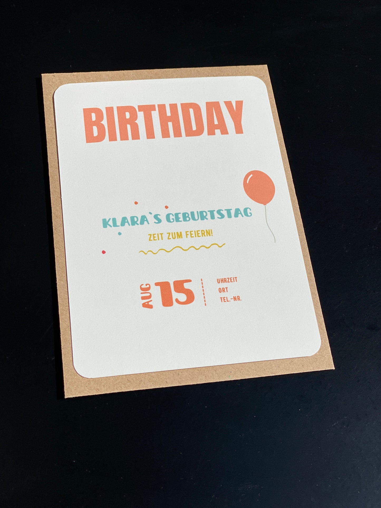 Karte - sommerliche Eisparty