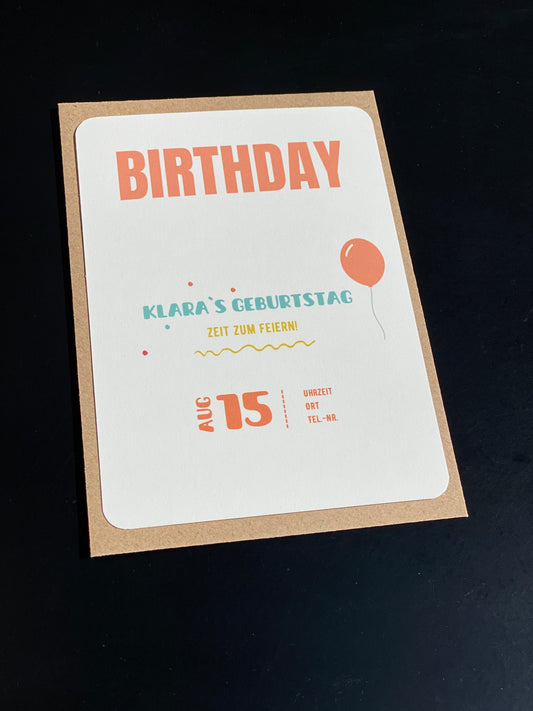 Karte - sommerliche Eisparty