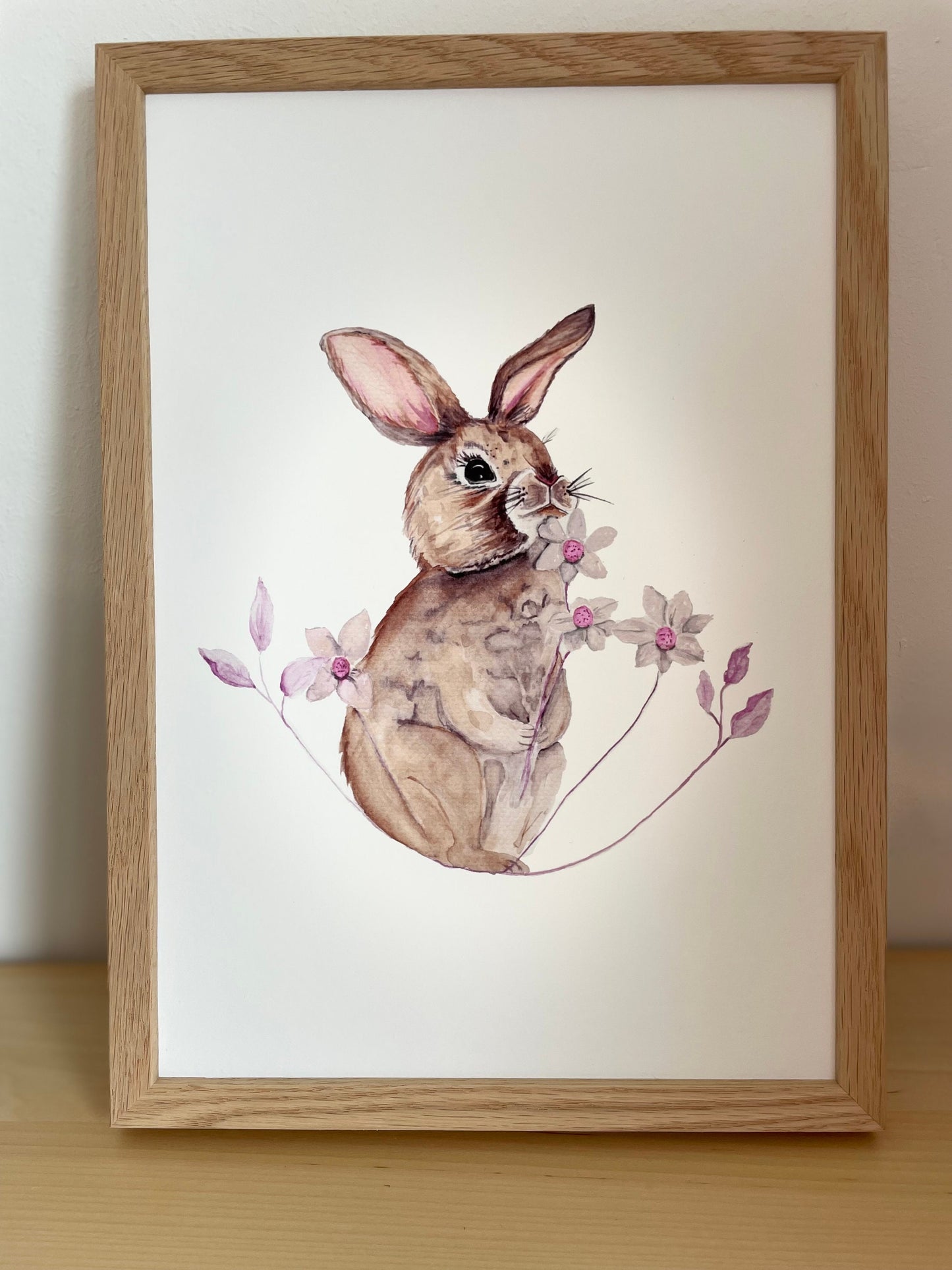 Poster/Kunstdruck - Hase & Blüte