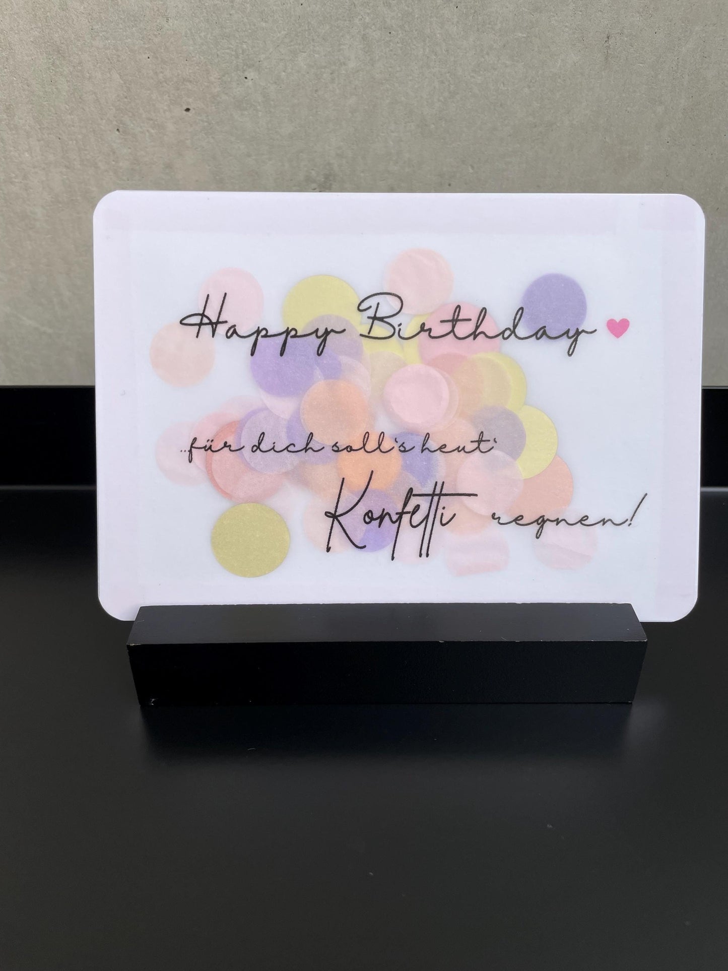 Geburtstagskarte Konfettiregen