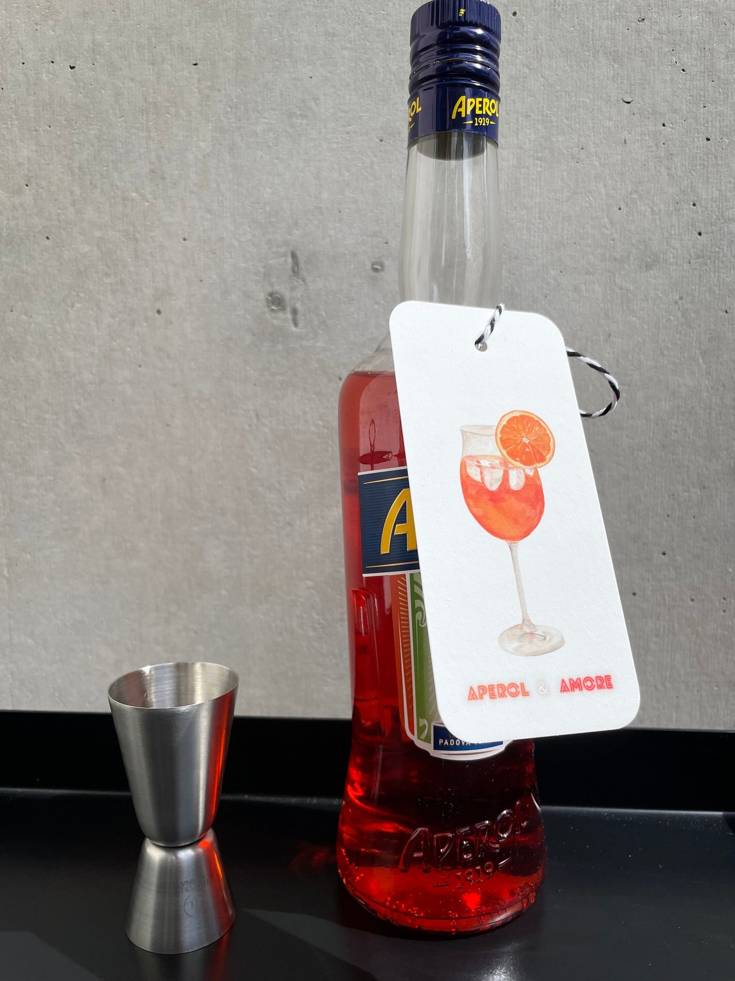 Karte o. Anhänger -  APEROL & AMORE