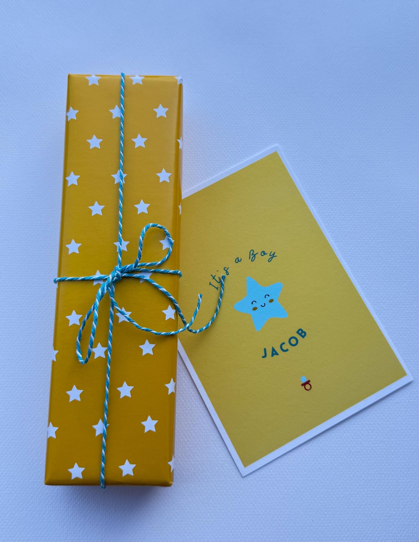 Karte zur Geburt -  Einhorn/Stern