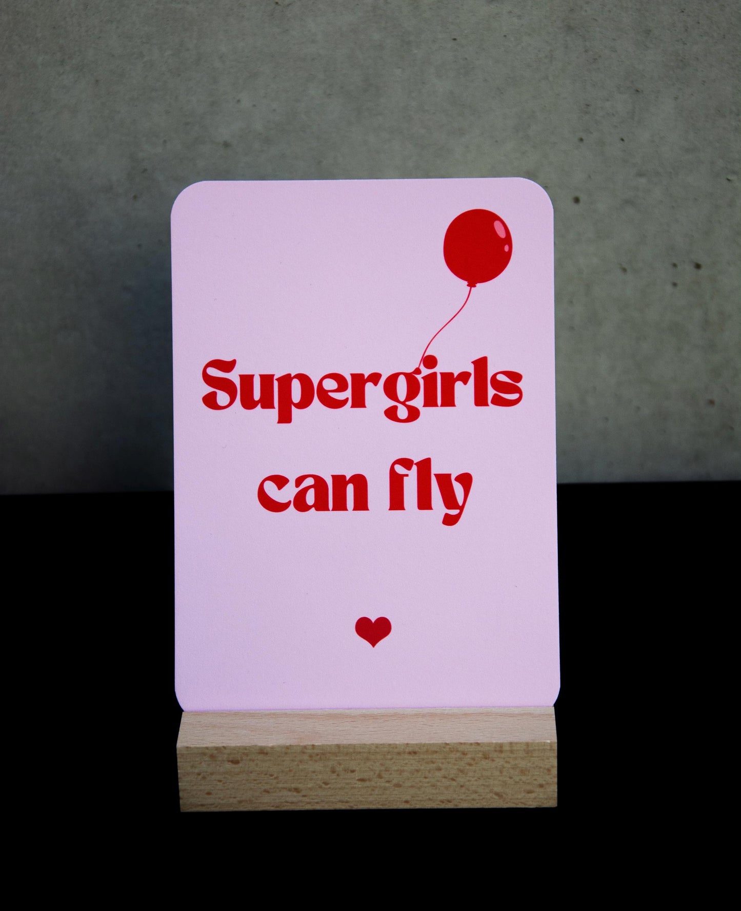 Karte - Supergirls can fly