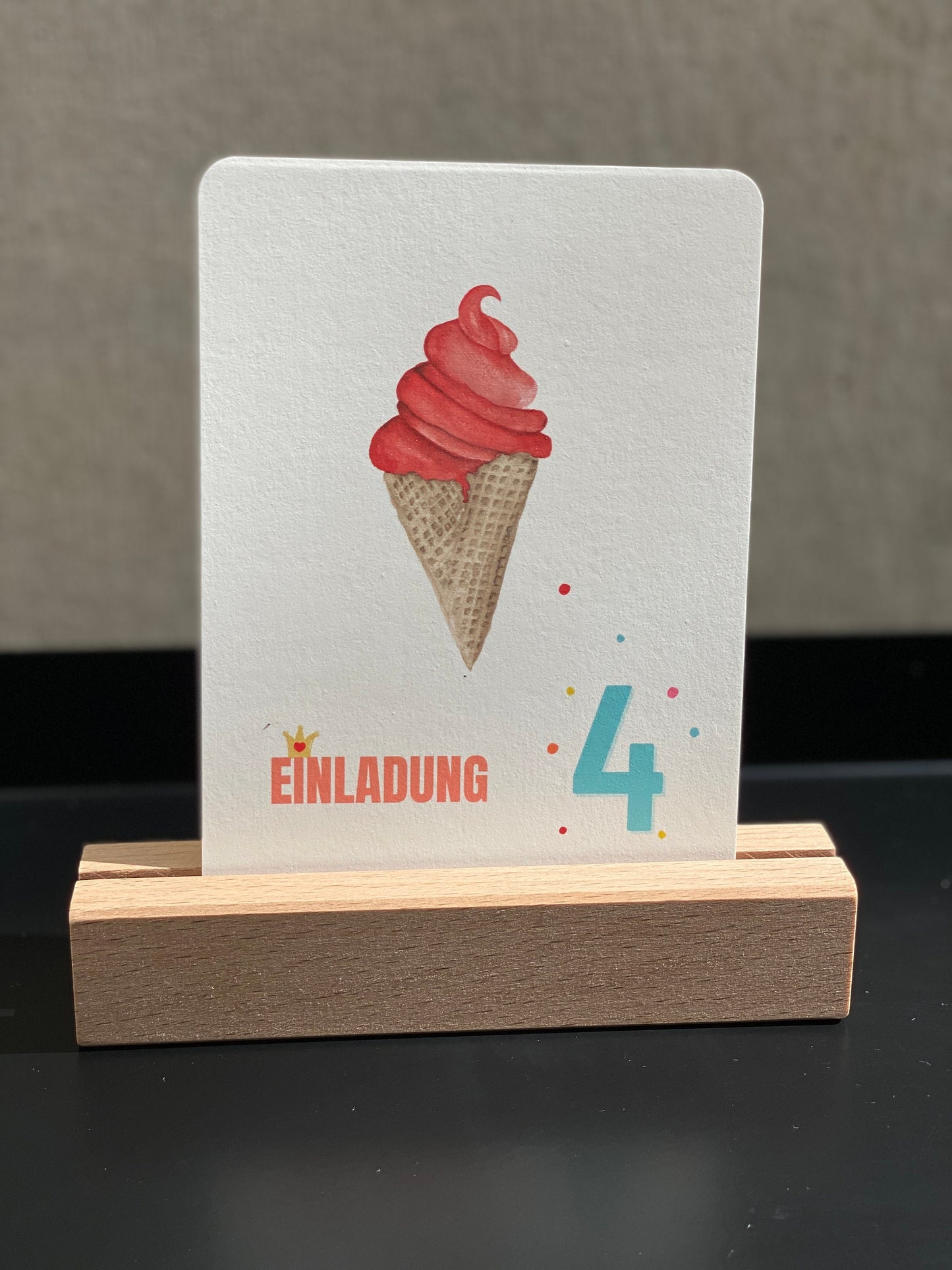 Einladungskarte Geburtstag Eis
