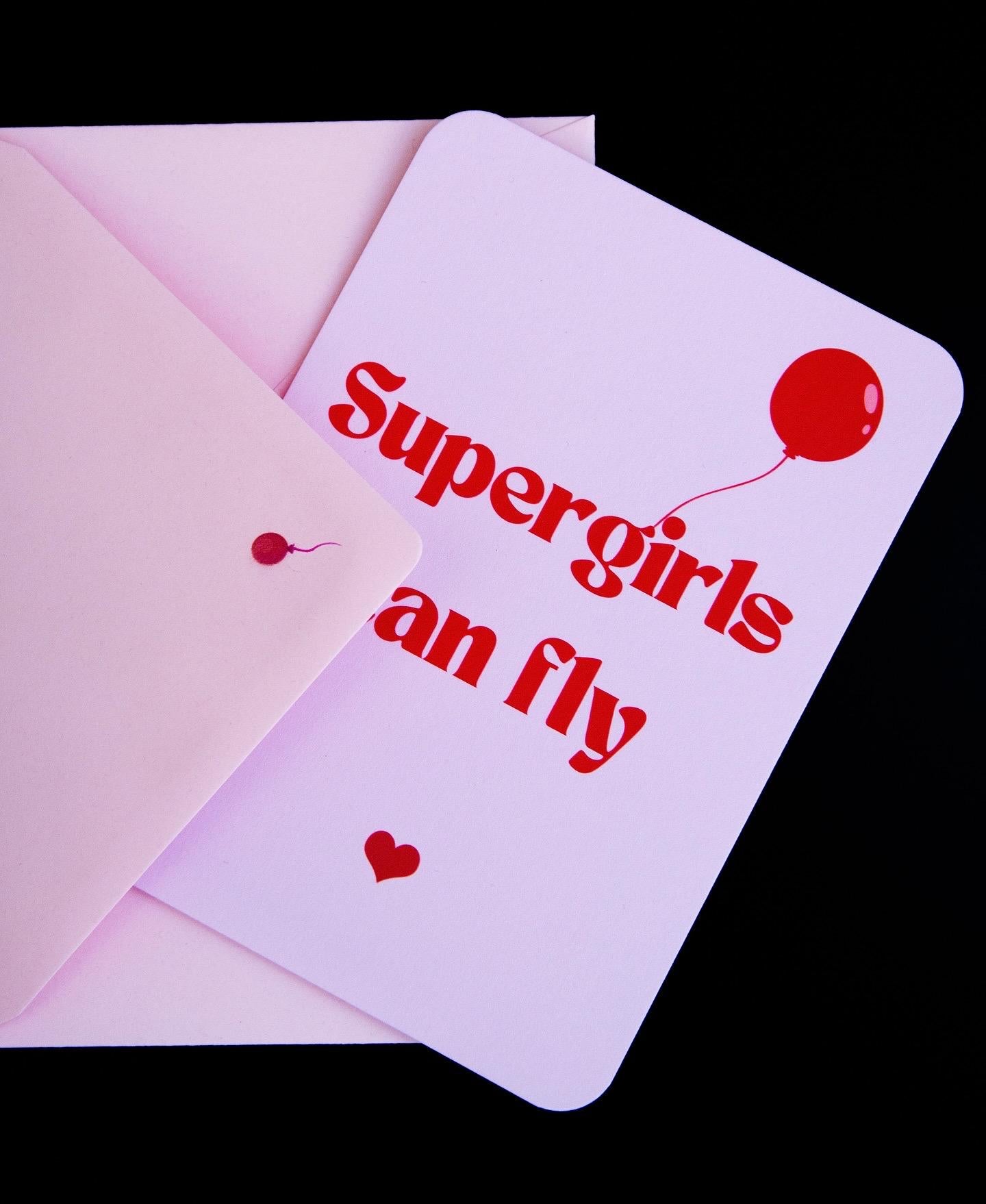 Karte - Supergirls can fly