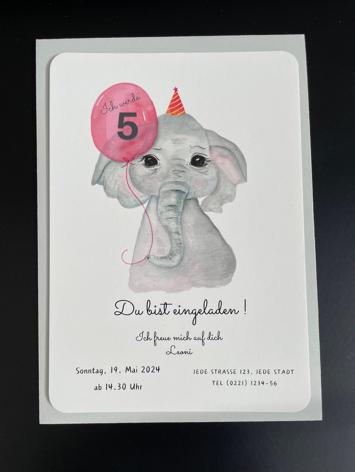 Karte - mit Freunden feiern