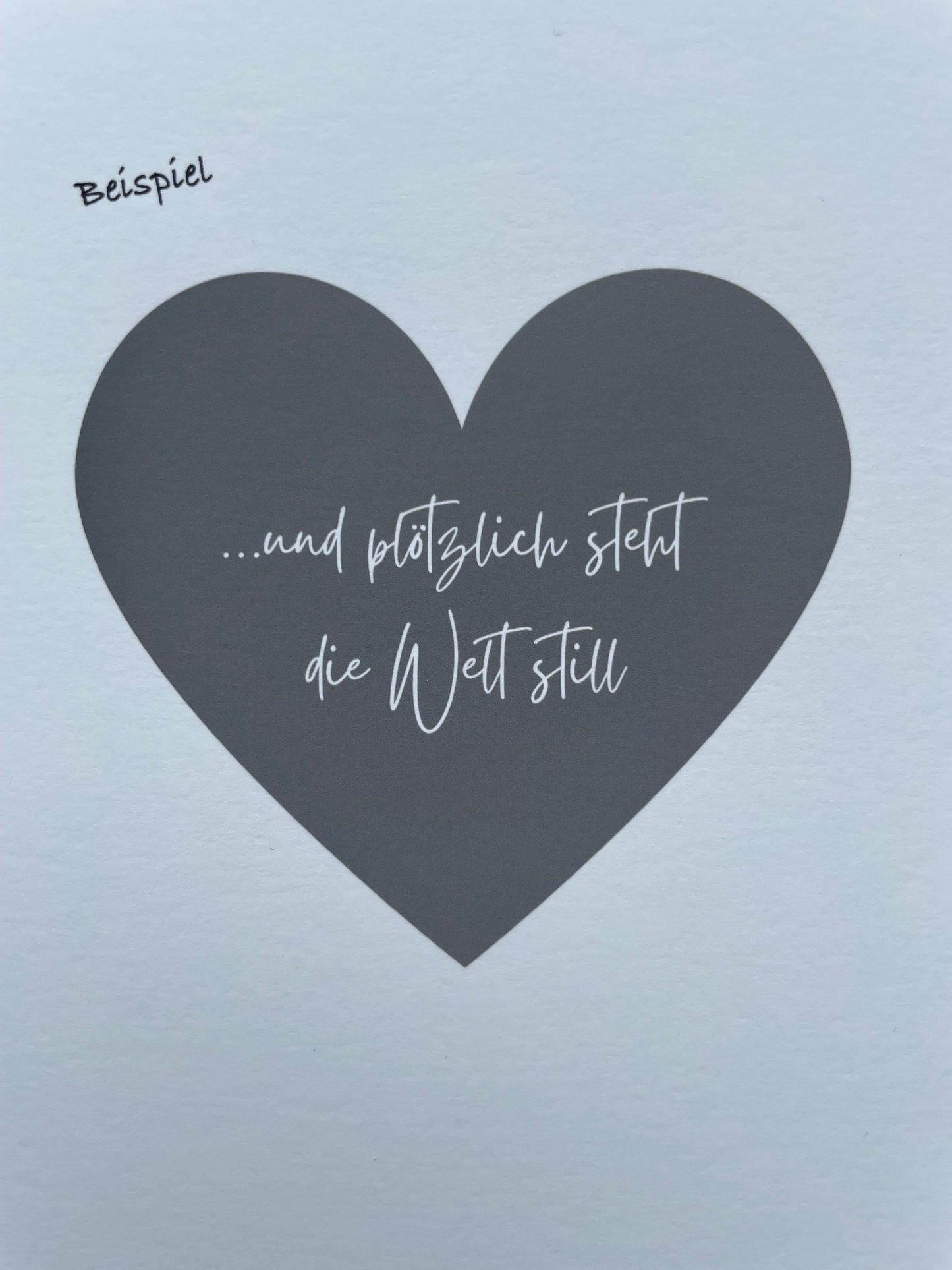 Klappkarte - stiller Gruß