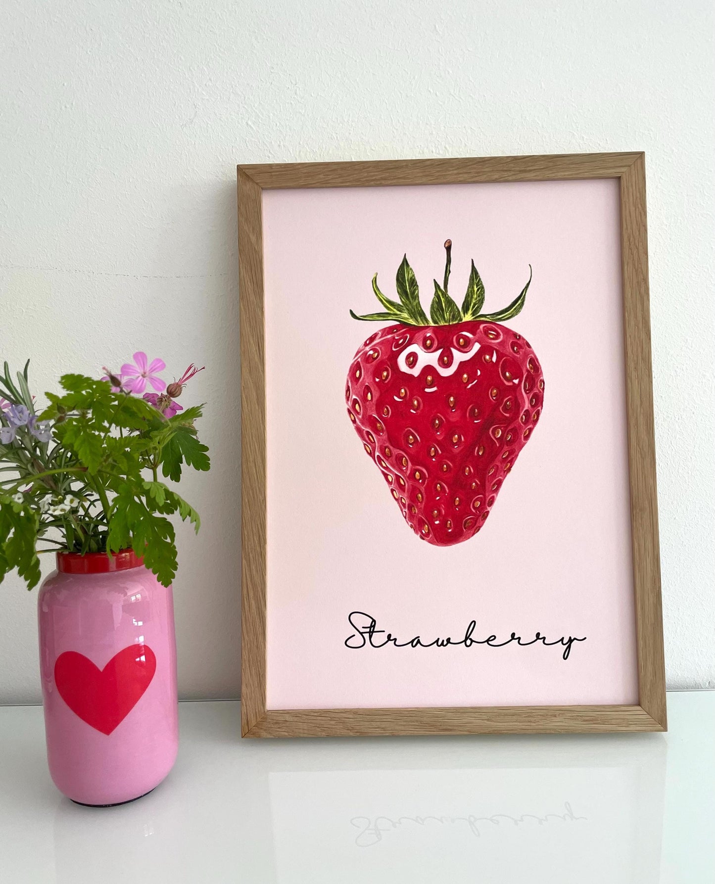 Poster/Kunstdruck - Erdbeerliebe