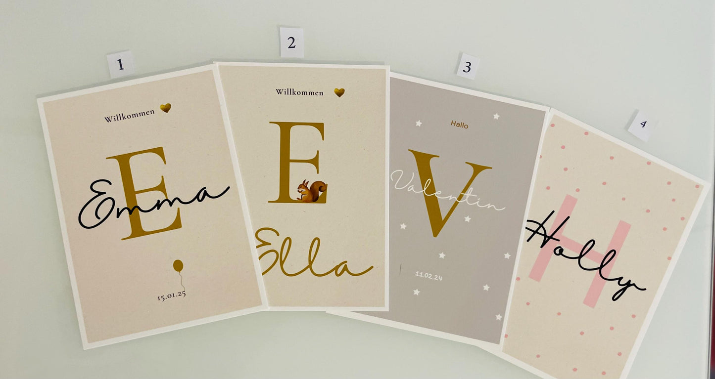 Karte - Willkommensgruß