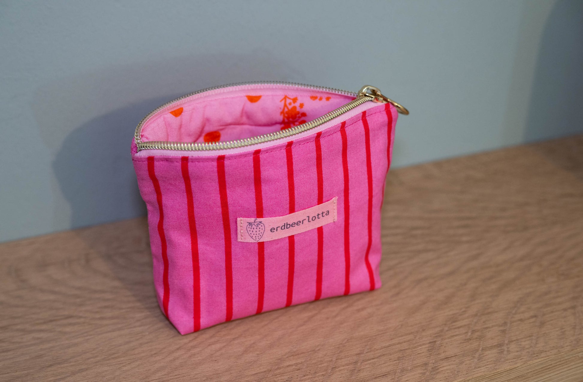 Kosmetiktasche pink-rot