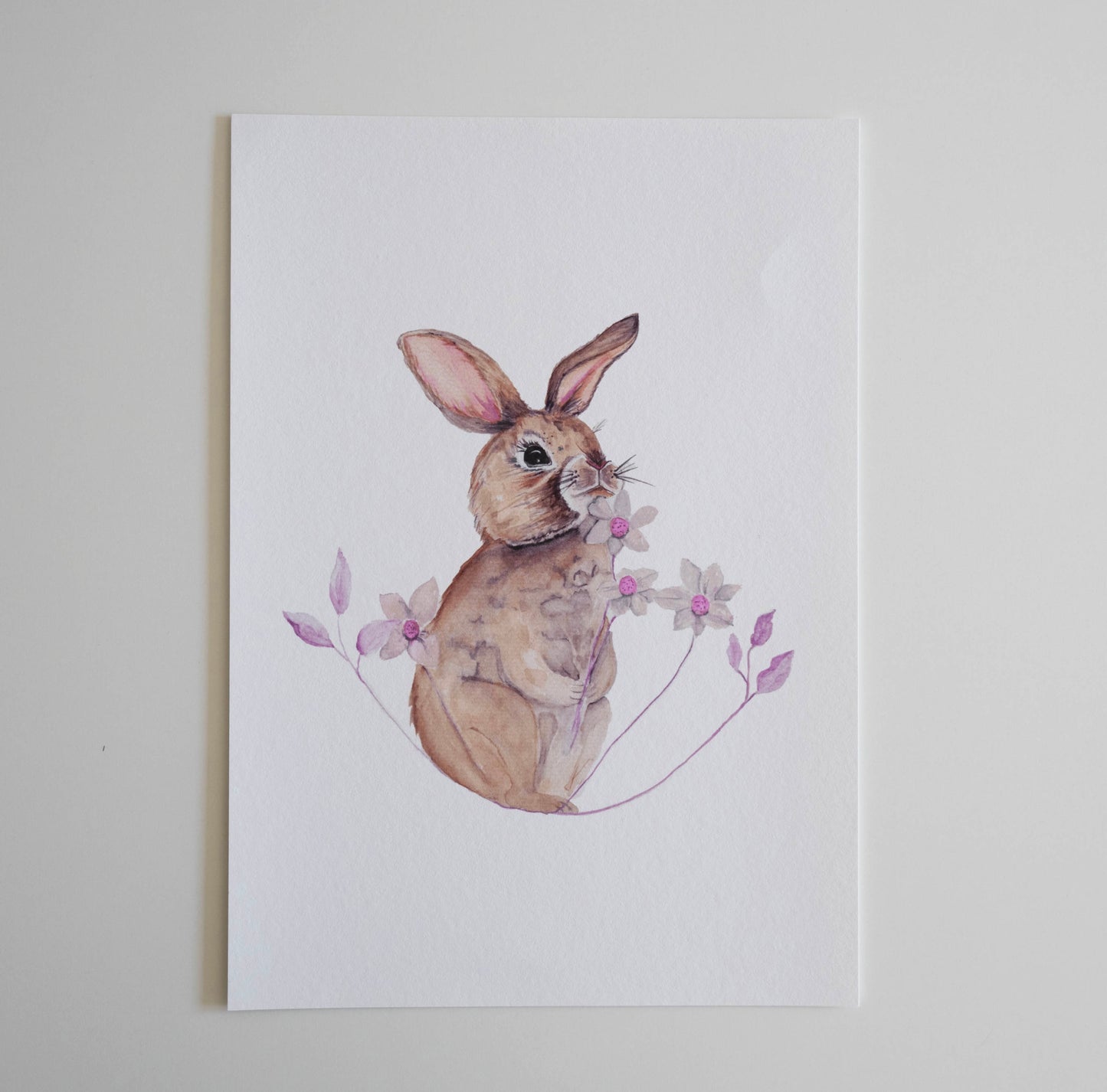 Poster Hase Aquarell 