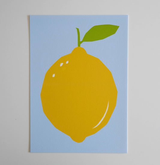 Poster Zitrone modern
