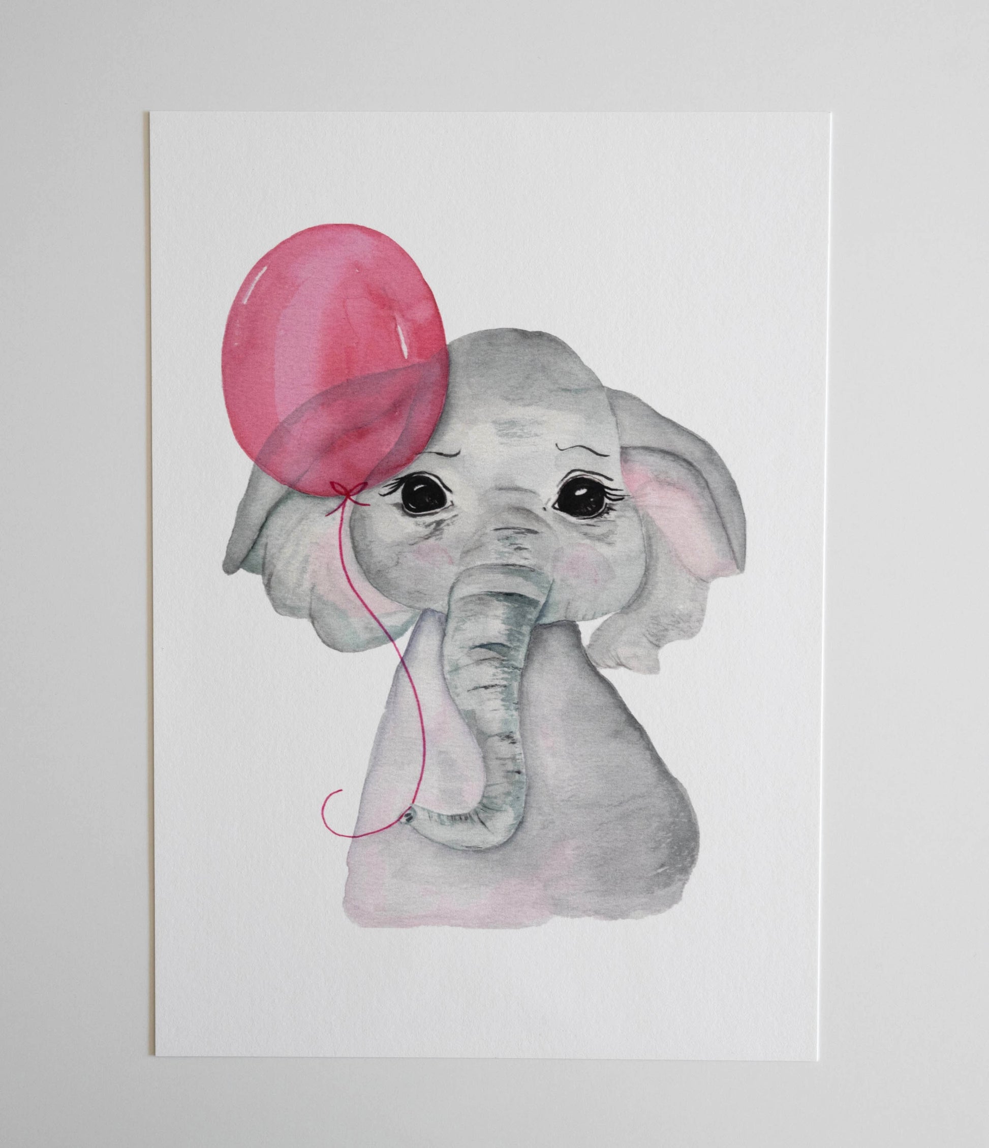 Poster Elephant Aquarell 
