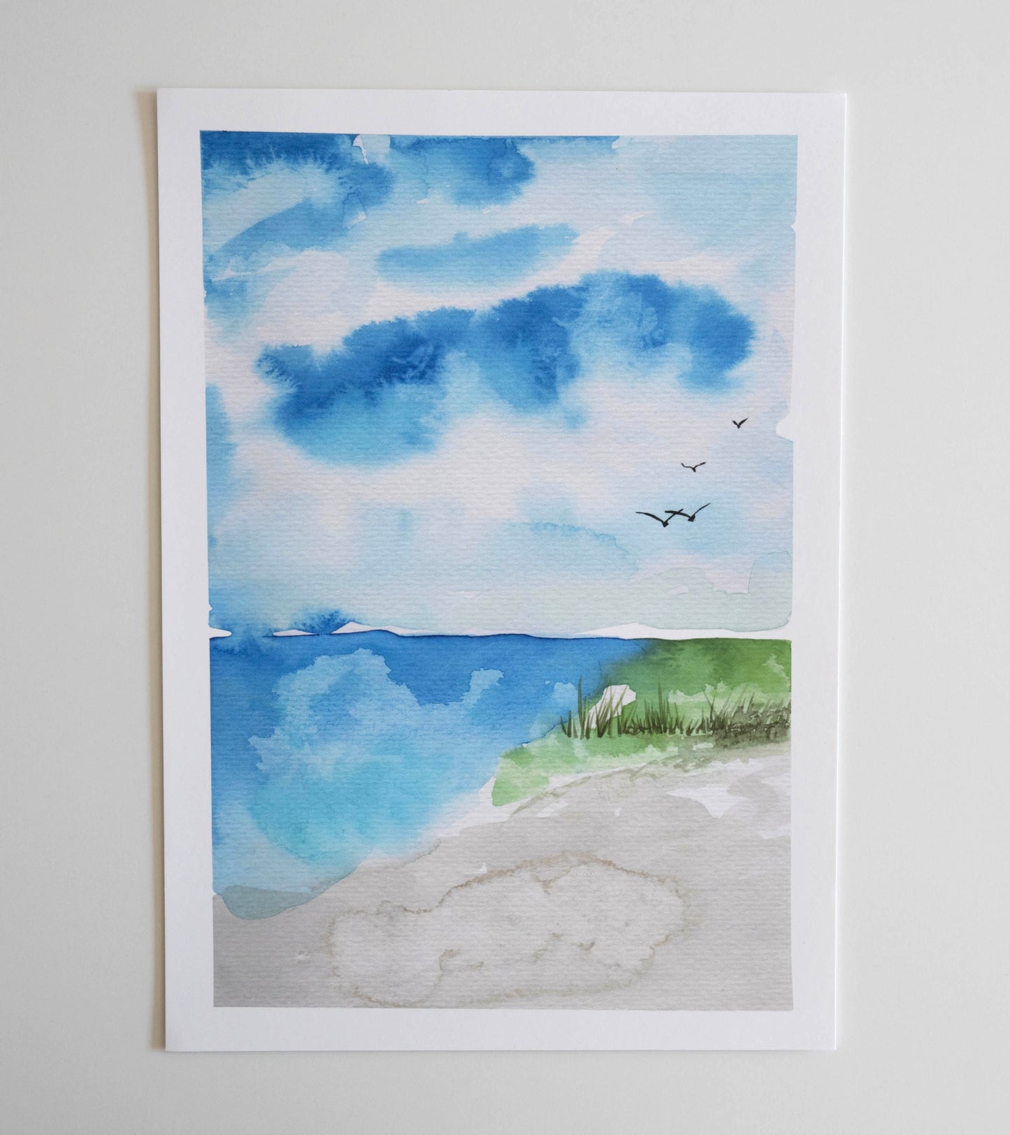 Poster Strand aquarell