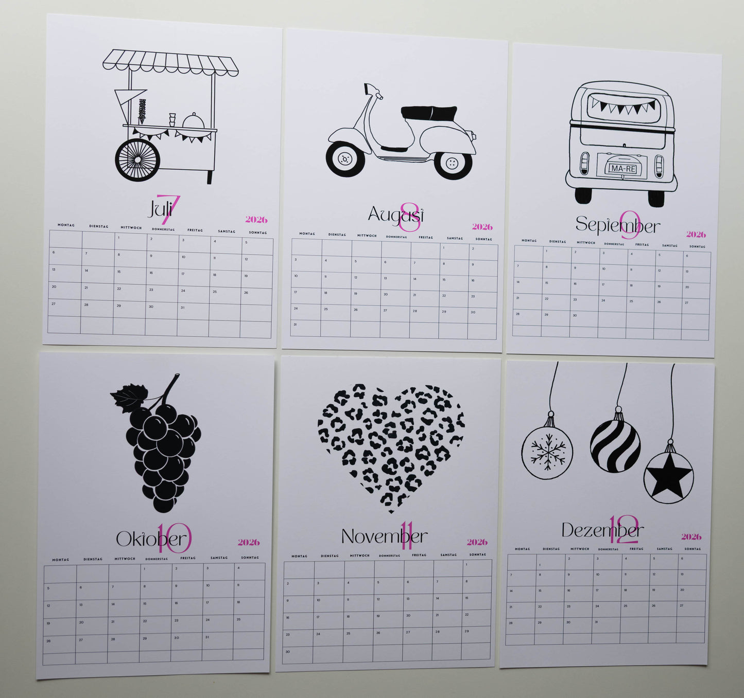 Wandkalender - Hallo 2026