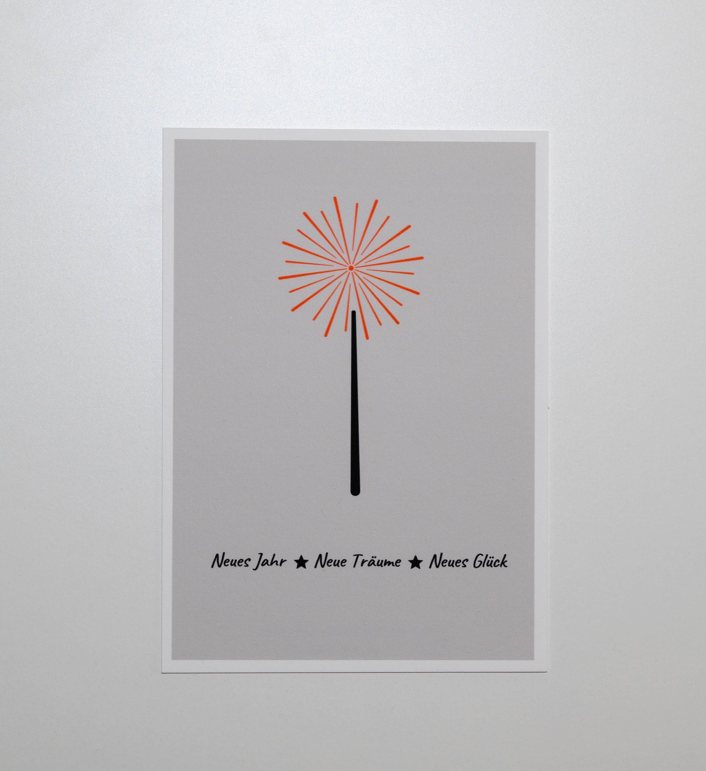 Karte Wunderkerze New Year