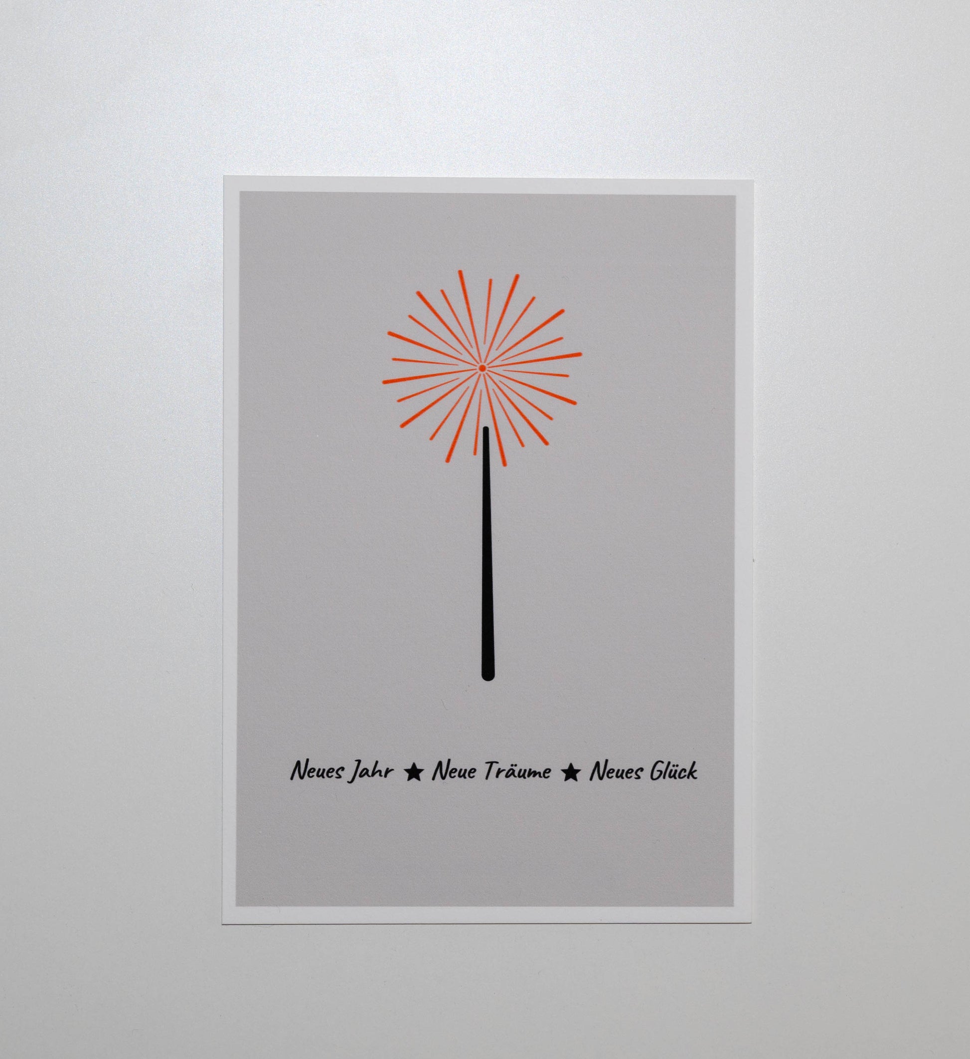 Karte Wunderkerze New Year