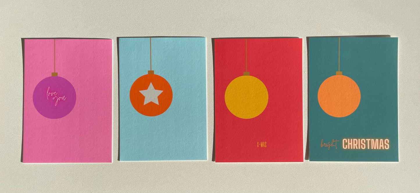 Karte - colorful christmas