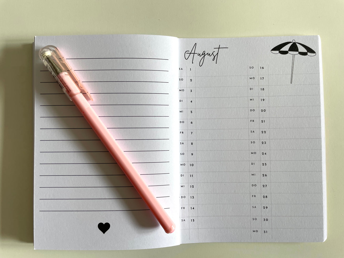 Taschenkalender - wave