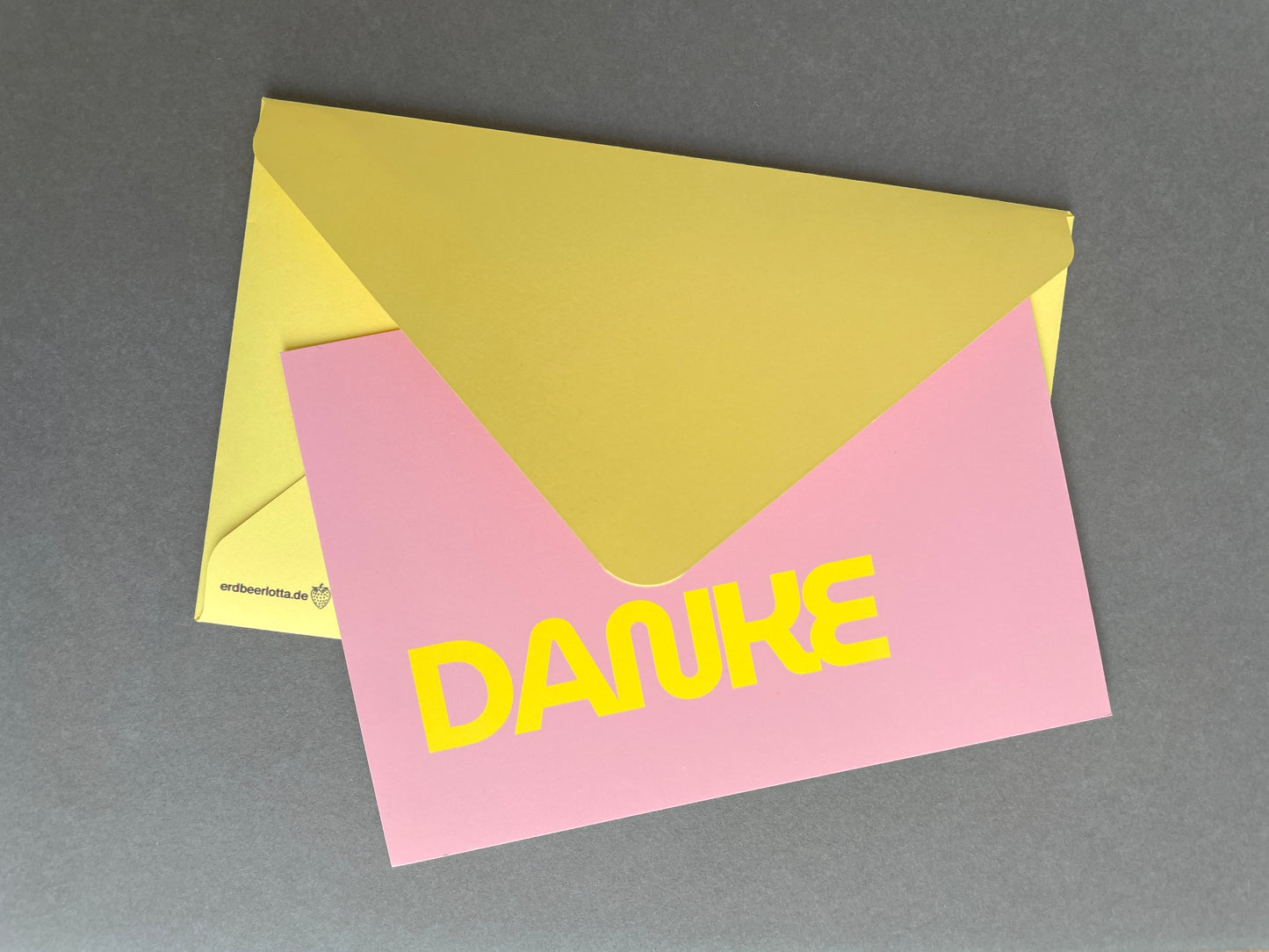 Dankeskarte pink