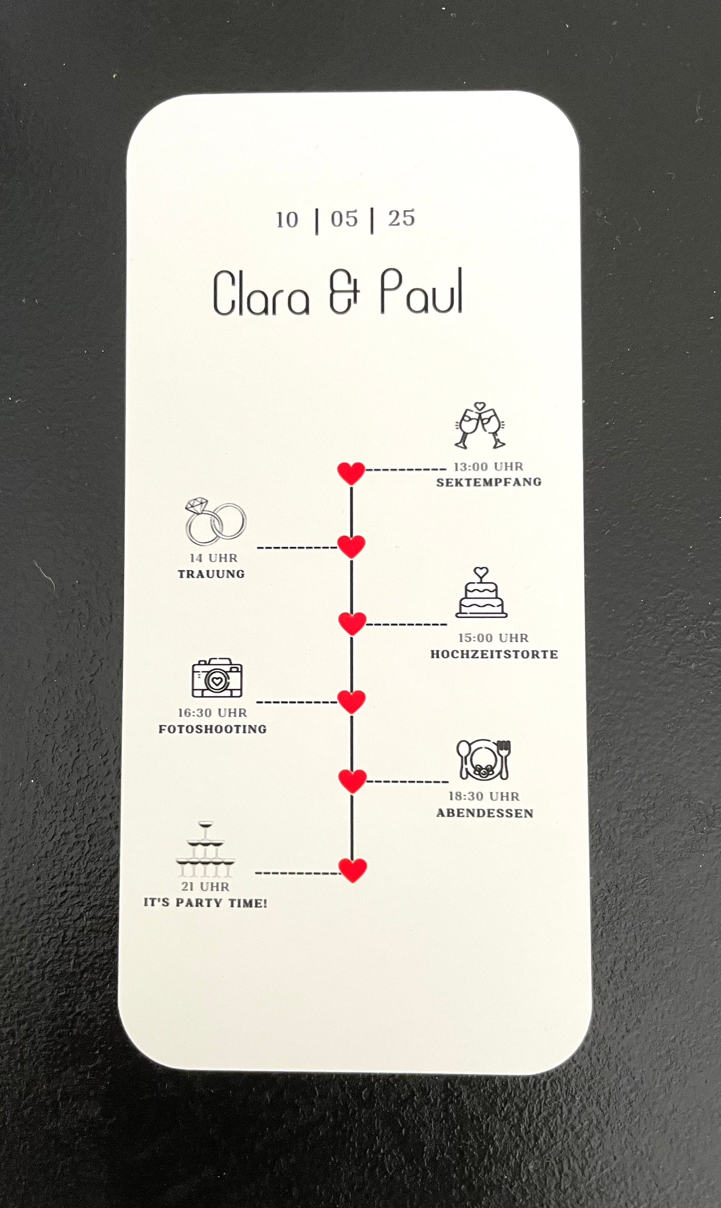 Pocketfold-Karte - Klatschmohn