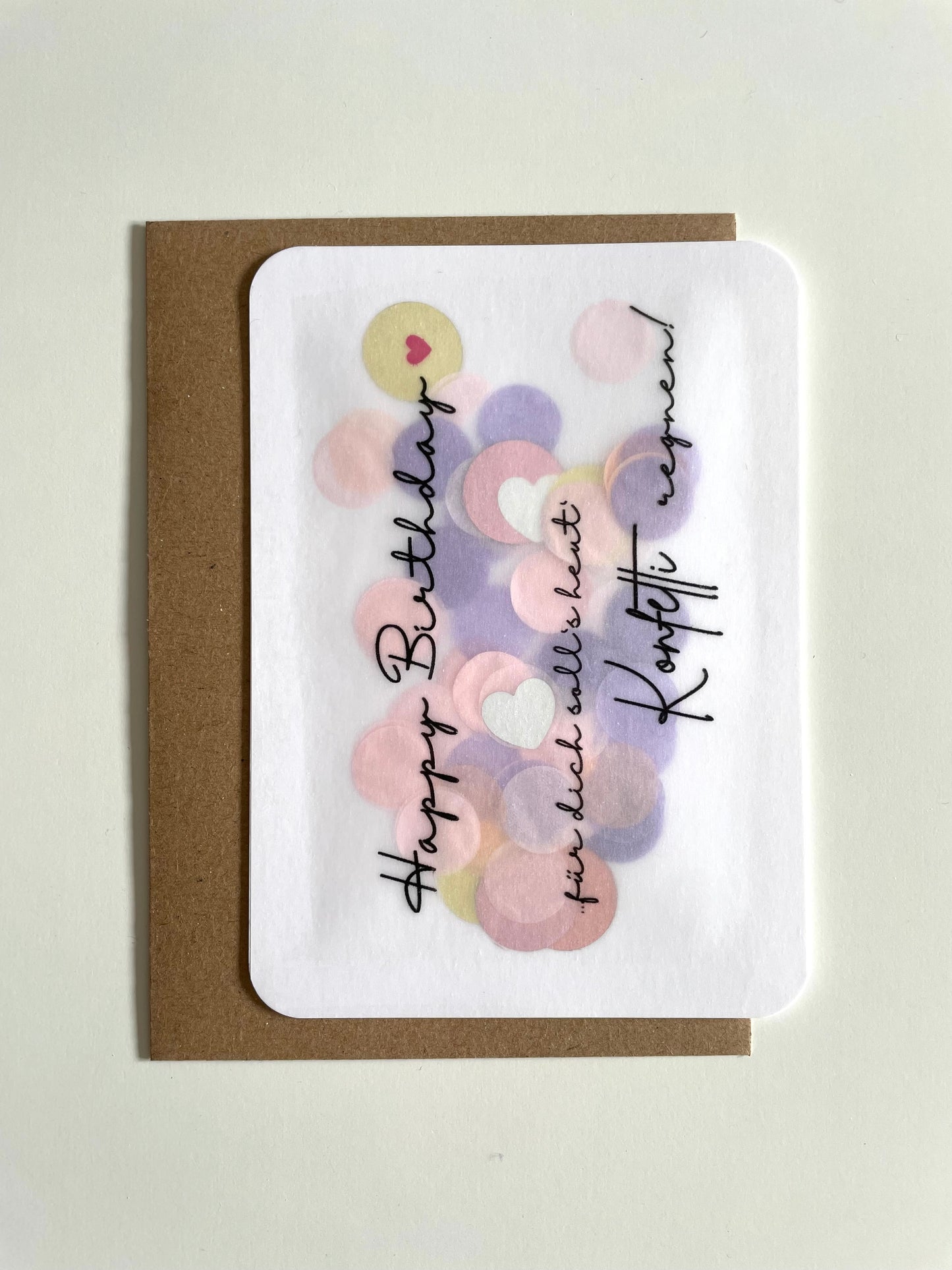 Karte -  Konfettiregen