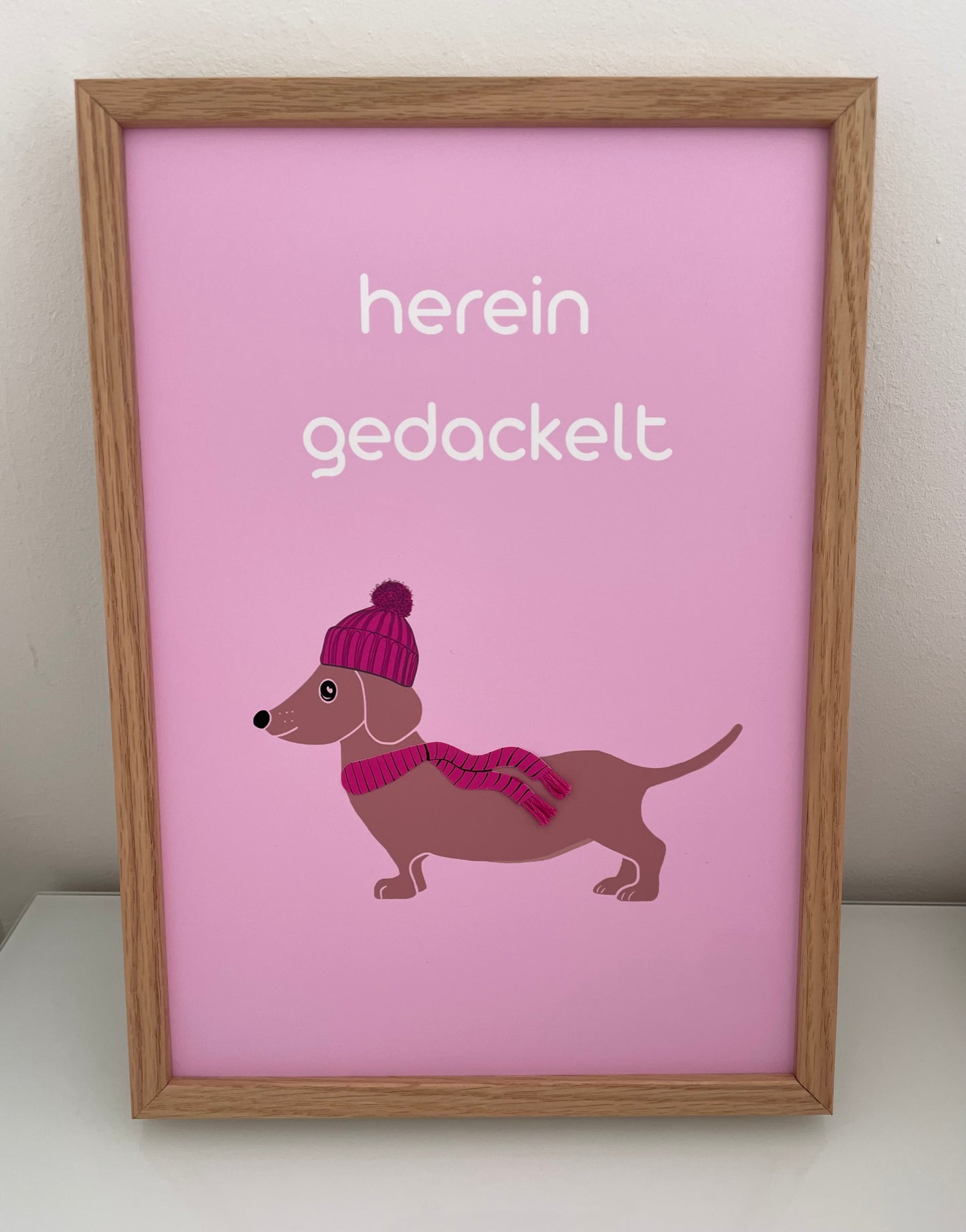 Poster - cozy Dackel