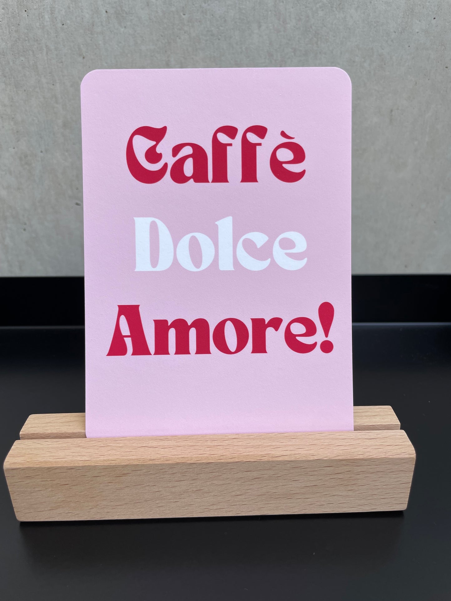 Karte Kaffee Dolce Amore 
