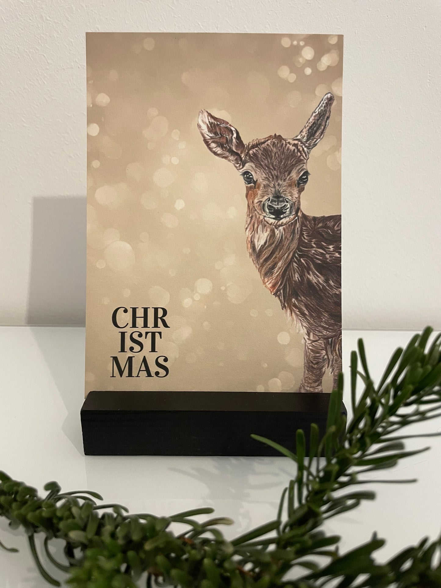 Karte Rehkitz - x-mas