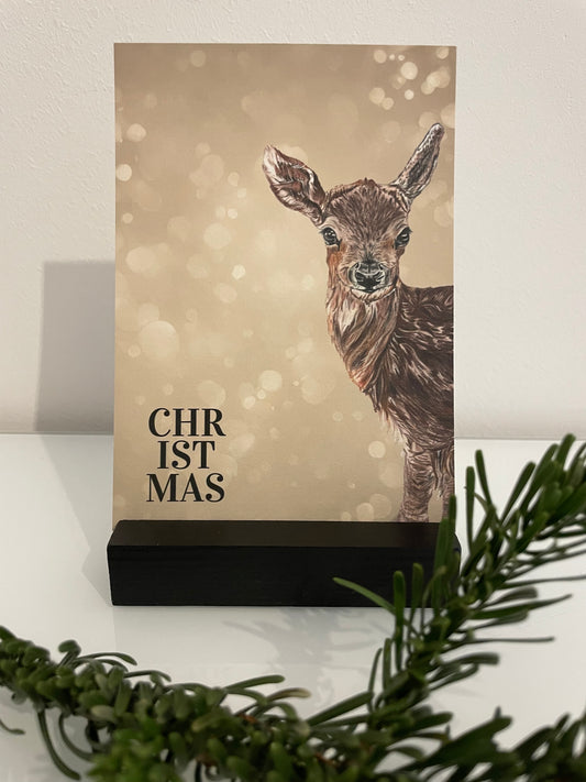 Karte Rehkitz - x-mas