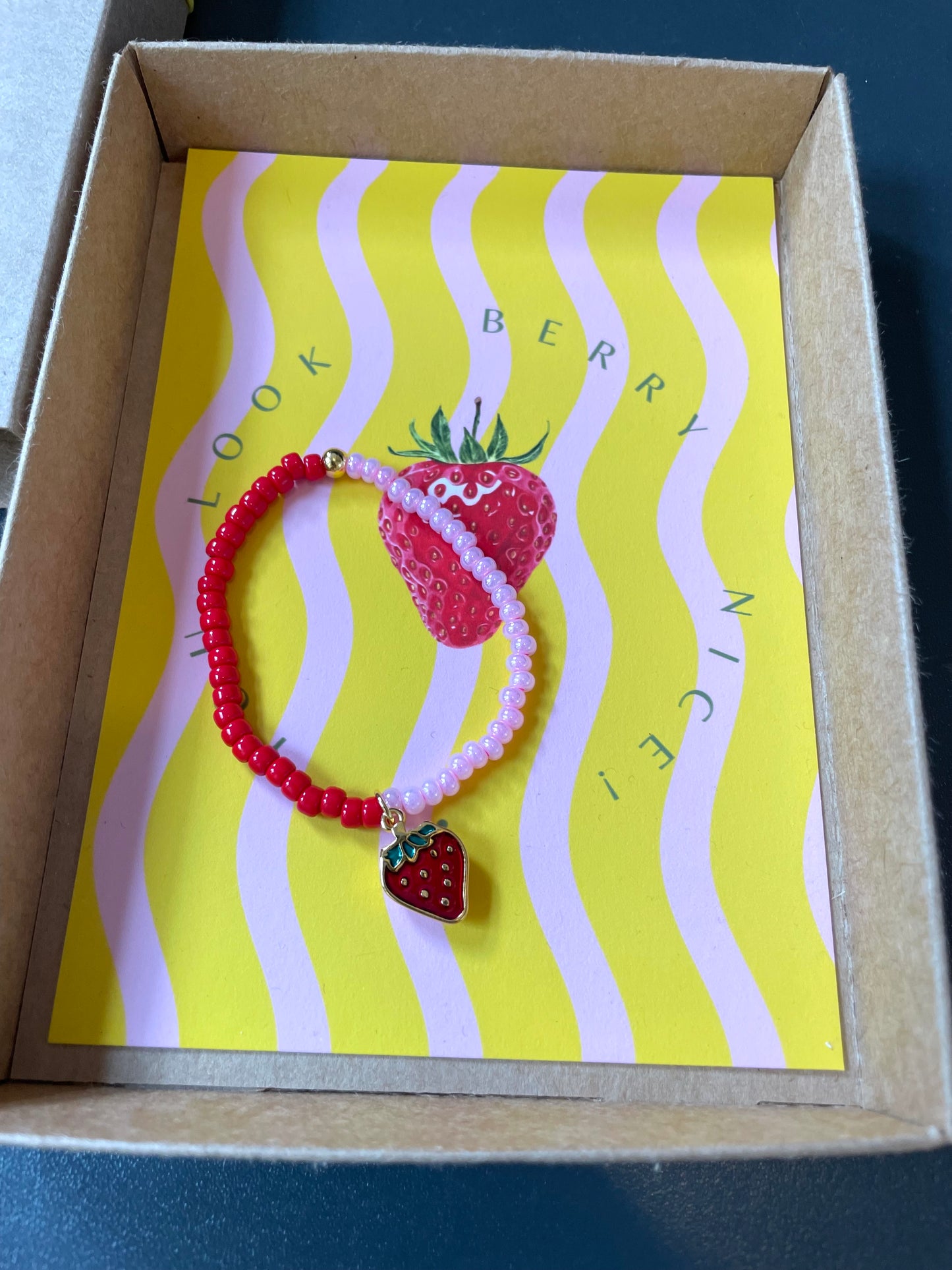 Glasperlenarmband - you look berry nice