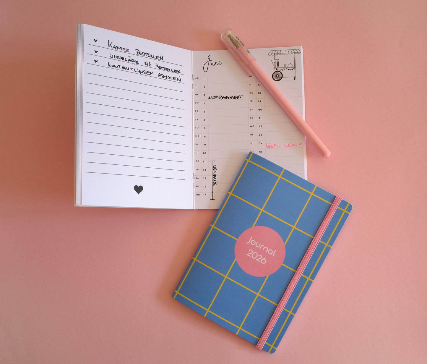 Taschenkalender - grid A6 2026