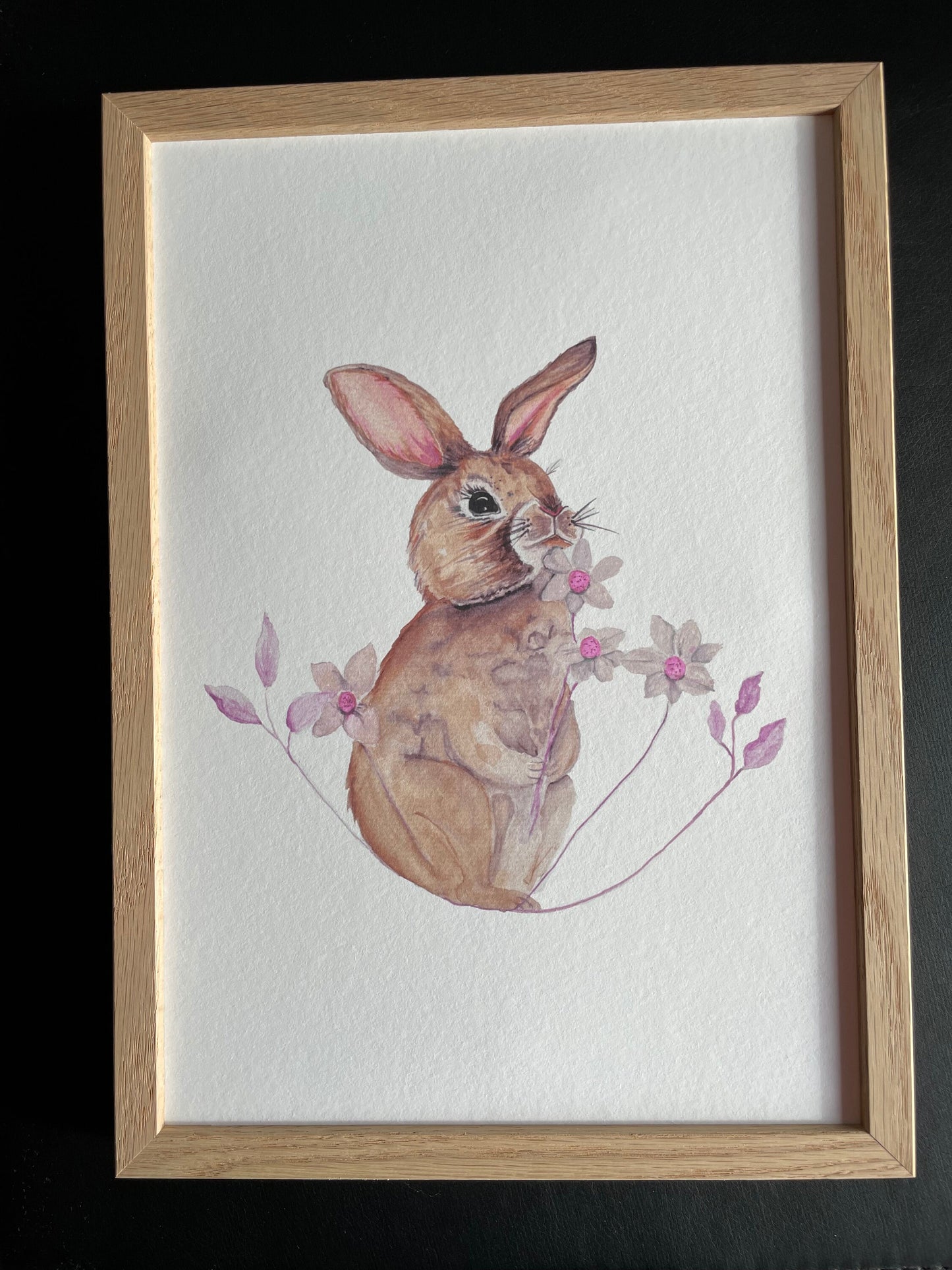 Poster/Kunstdruck - Hase & Blüte