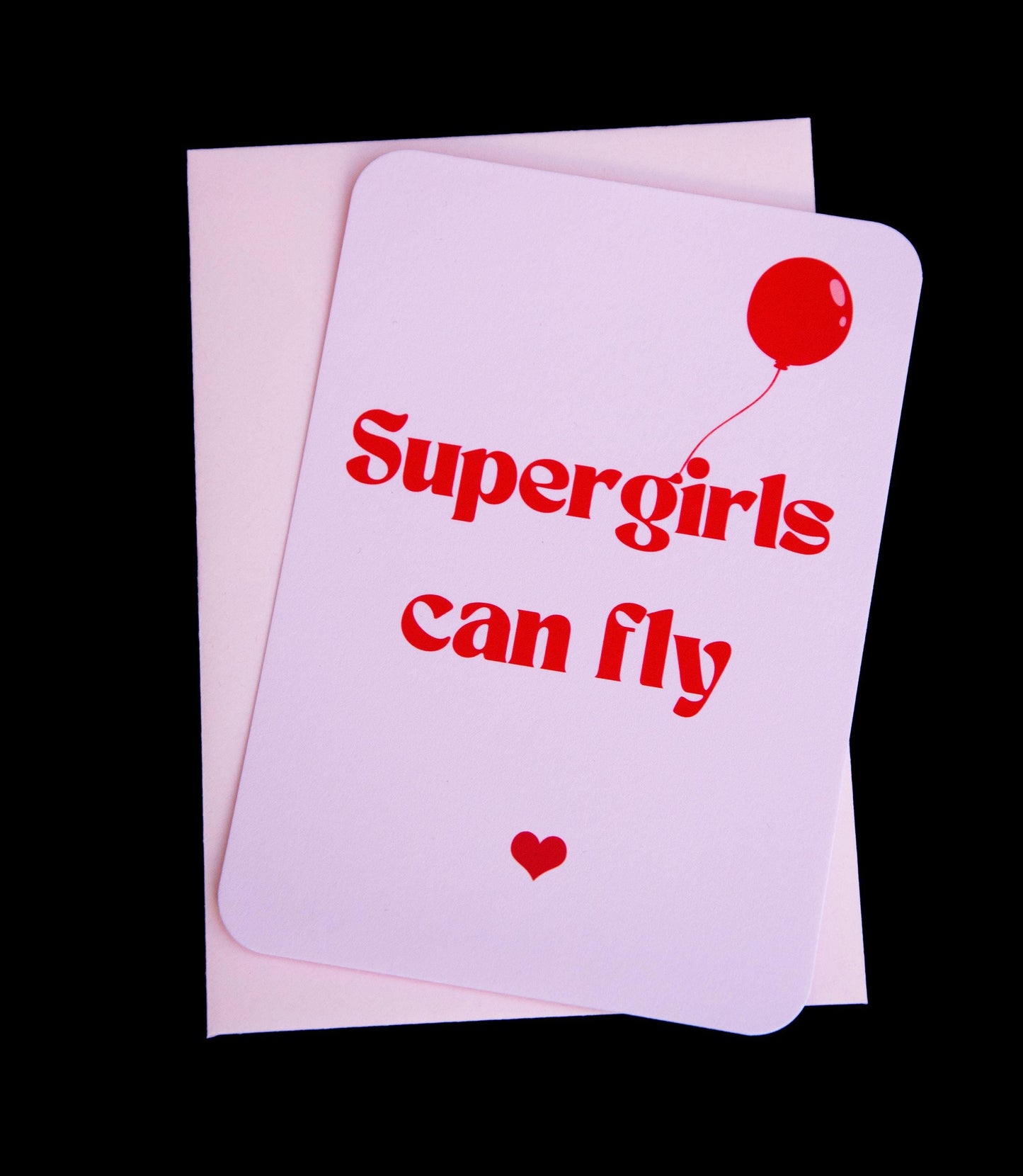 Karte - Supergirls can fly