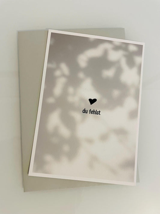 Karte - du fehlst
