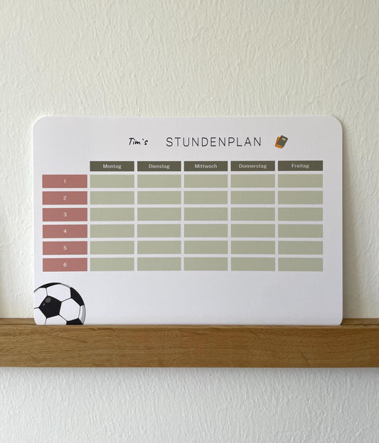 Stundenplan - Einhorn/Fußball