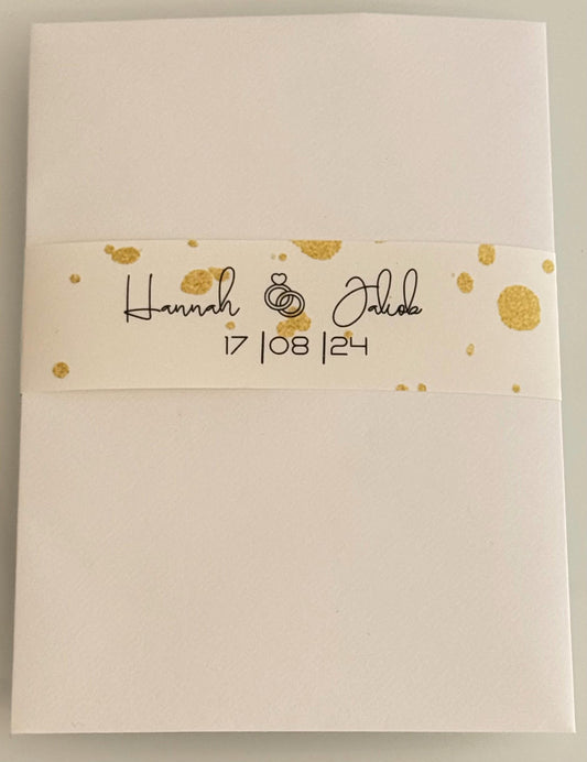 Pocketfoldkarte - Pinguinhochzeit