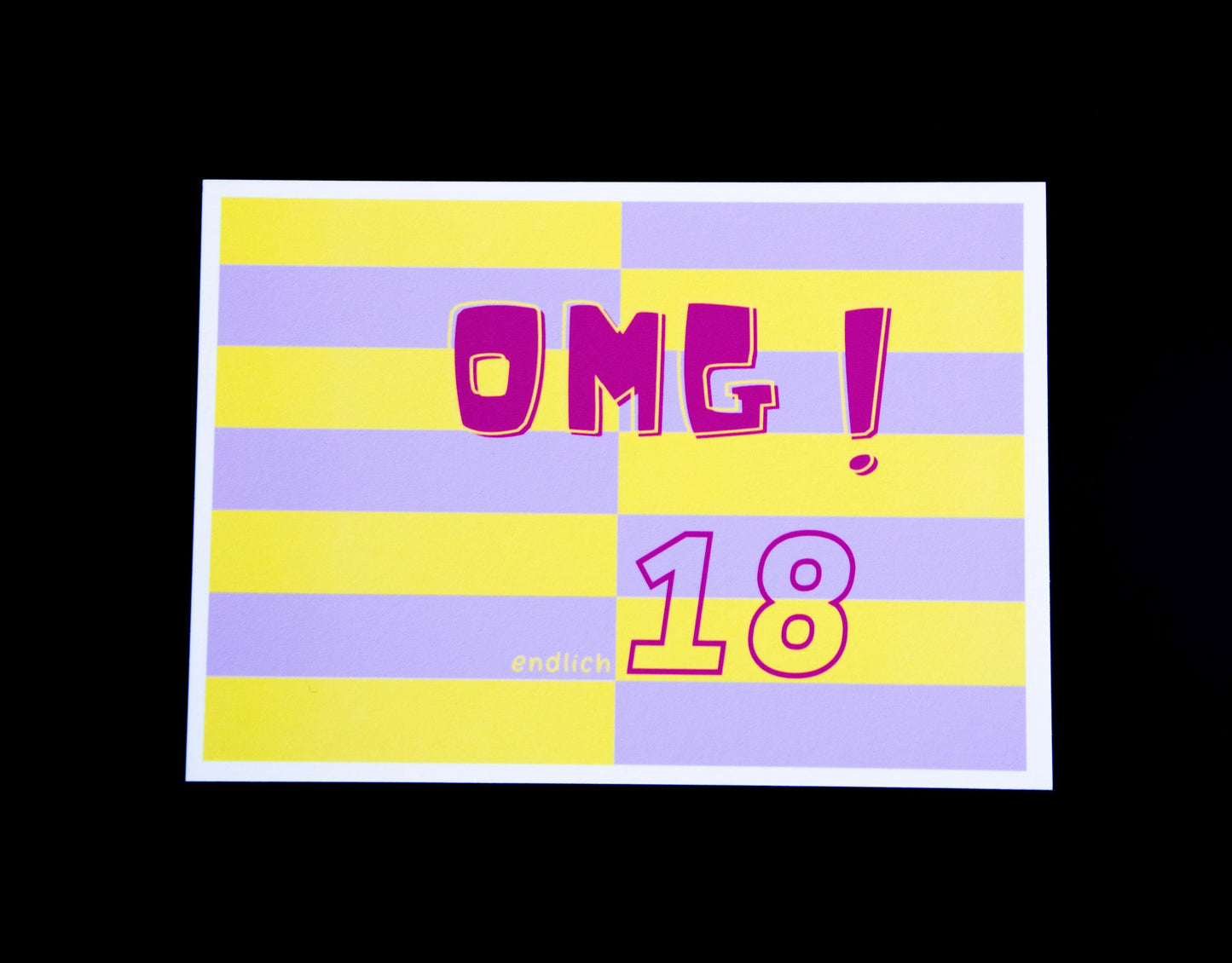 Karte - OMG  endlich 18